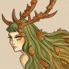 Forest Spirit Lady paint by number