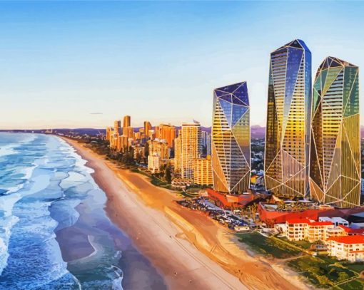 Gold Coast Australia paint by number