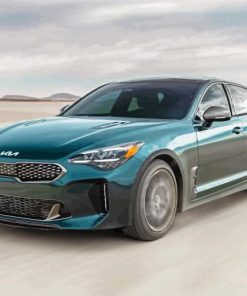 Green Kia Stinger paint by number