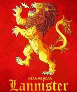 House Lannister Logo Art paint by number