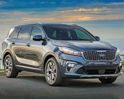 kia Sorento Car Engine paint by number