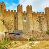 Obidos Castle Building paint by number