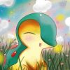 Pokemon Cyndaquil paint by number