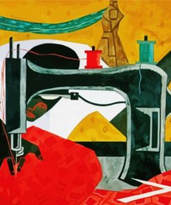 The Seamstress By Jacob Lawrence paint by number