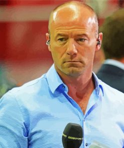 The English Footballer Alan Shearer paint by number