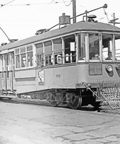 Vintage Streetcars paint by number