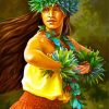 Woman Dancing Hula Dance paint by number