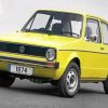 Yellow Vw Golf Car paint by number