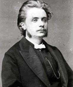 Young Edvard Grieg paint by number