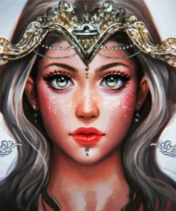 Zodiac Libra Art Fantasy paint by number