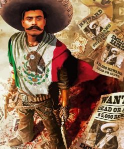 Aesthetic Emiliano Zapata paint by number