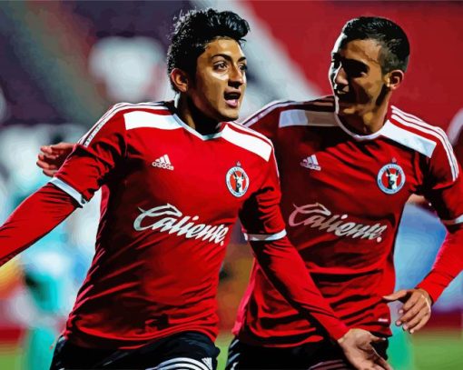 Amando Moreno Club Tijuana Player paint by number