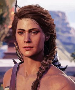 Assassin's Creed Character kassandra paint by number