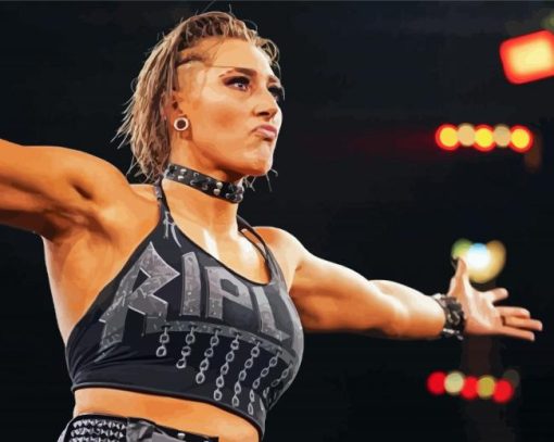 Australian Professional Wrestler Rhea Ripley paint by number