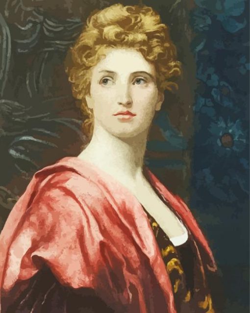 Beatrice By Frank Dicksee paint by number