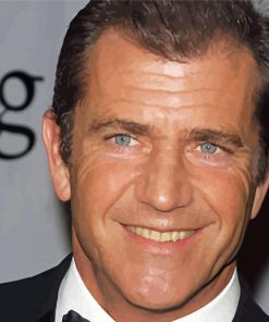 Blue Eyed Mel Gibson paint by number