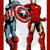 Captain America And Iron Man Super Heroes Art Paint by number