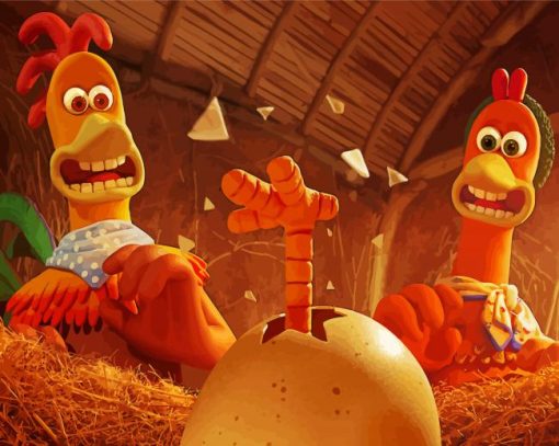 Chicken Run Animation Characters paint by number