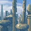 Coruscant City Buildings paint by number