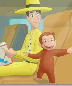 Curious George paint by number