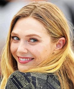 Cute Elizabeth Olsen paint by number