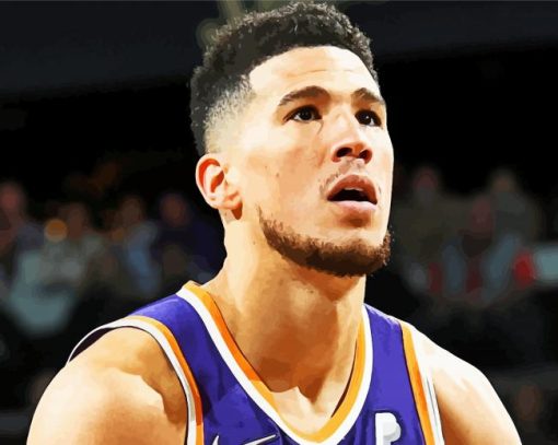 Devin Booker Player paint by number