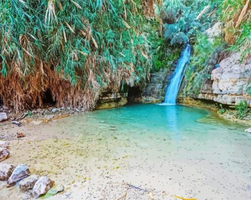 Ein Gedi Israel Paint by number