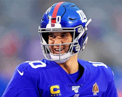 Eli Manning Player paint by number