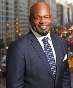 Emmitt Smith Wearing Suit paint by number