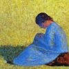 Georges Seurat Seated Woman paint by number