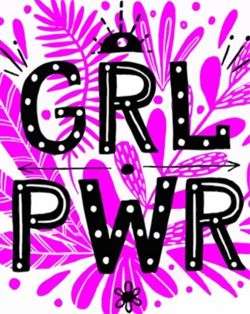 Girl Power Illustration paint by number