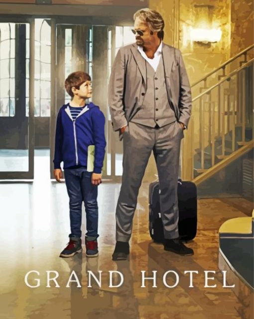 Grand Hotel Poster paint by number