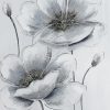 Grey And White Poppies paint by number