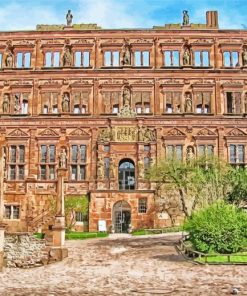 Heidelberg Palace Castle paint by number