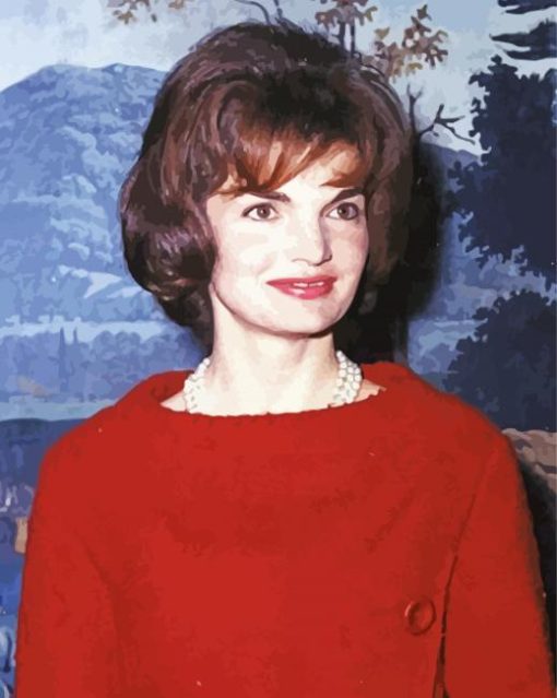 Jacqueline Kennedy Onassis paint by number