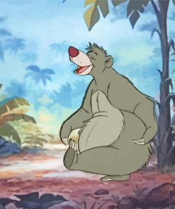 Jungle Book Baloo paint by number