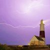 Lighthouse With Lightning Bolt paint by number