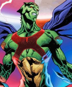 Martian Manhunter Art paint by number