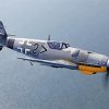 Messerschmitt Bf 109 Fighter Aircraft paint by number