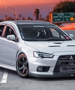 Mitsubishi Evo Car paint by number