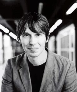 Monochrome Brian Cox paint by number