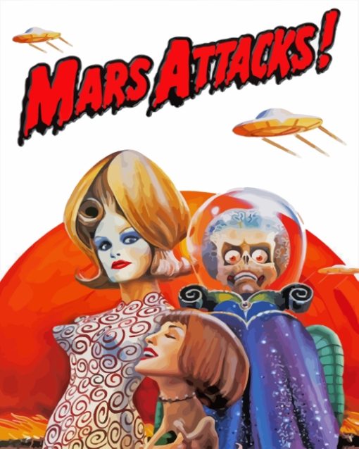 Movie Mars Attack paint by number