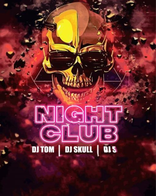 Night Club Poster paint by number