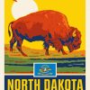 North Dakota Poster Art paint by number