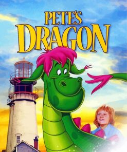 Petes Dragon Movie Poster paint by number