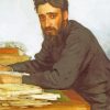 Portrait Of Vsevolod Mikhailovich Garshin By Ilya Repin paint by number