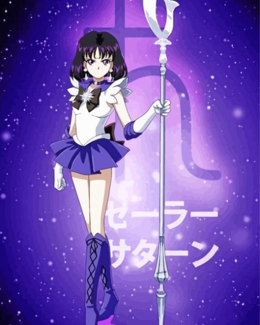 Sailor Saturn paint by number