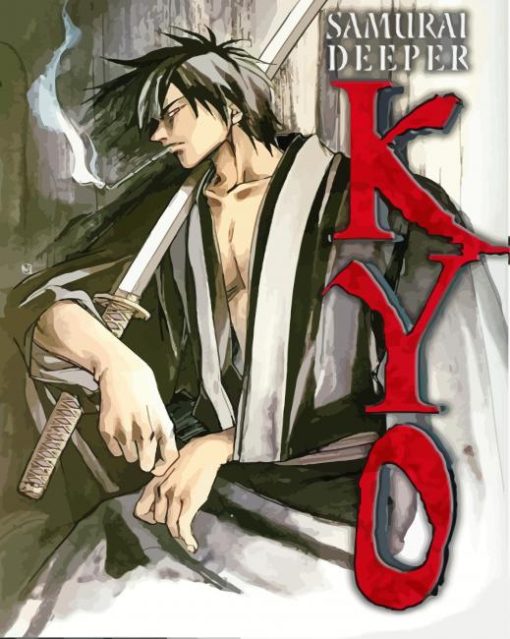 Samurai Deeper Kyo Anime Poster paint by number