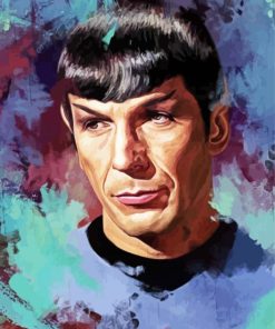 Spock Vulcan Star Trek Art paint by number