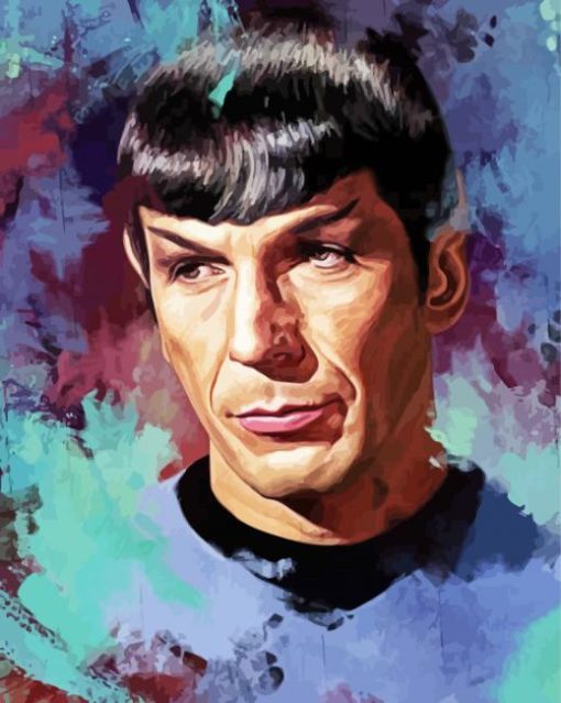 Spock Vulcan Star Trek Art paint by number